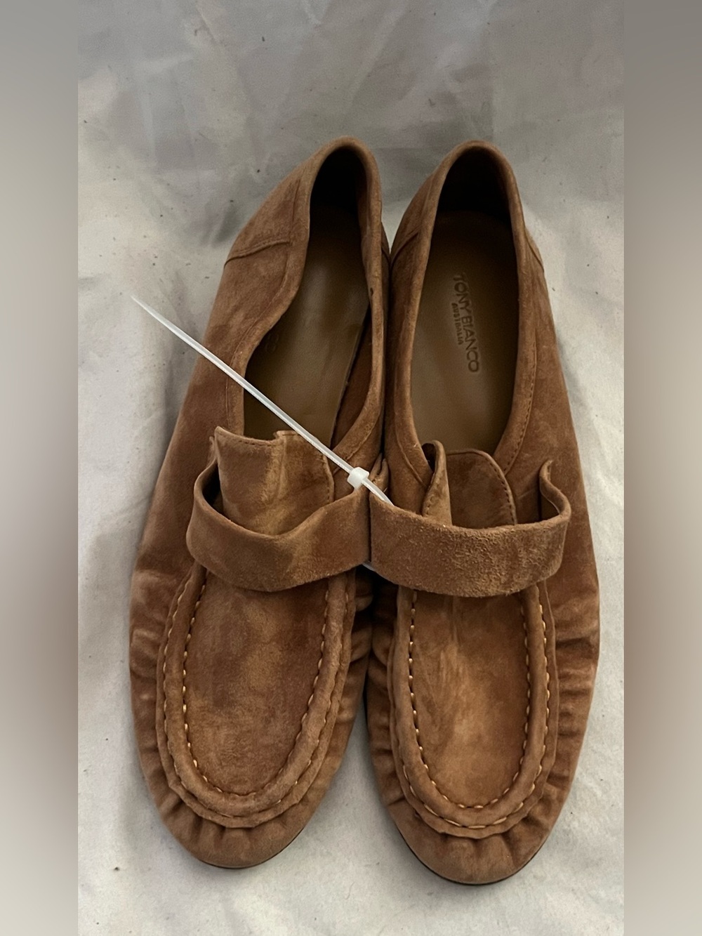 Tony Bianco GATSBY BROWN SUEDE LOAFER SLIP ON SHOES 7.5 NEW - Picture 9 of 10